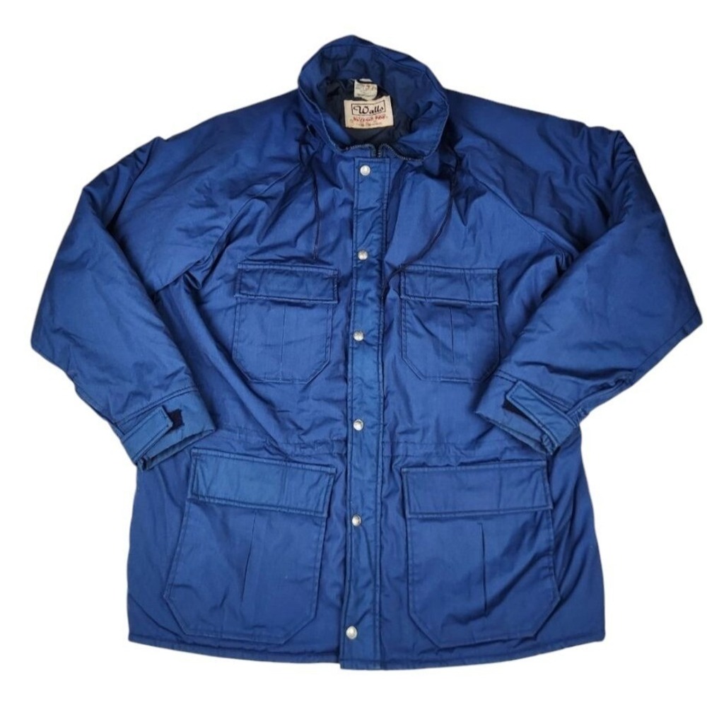 Vintage Walls Jacket Mens XL Blue Blizzard Pruf USA Thermal Thinsulate Snow Ski